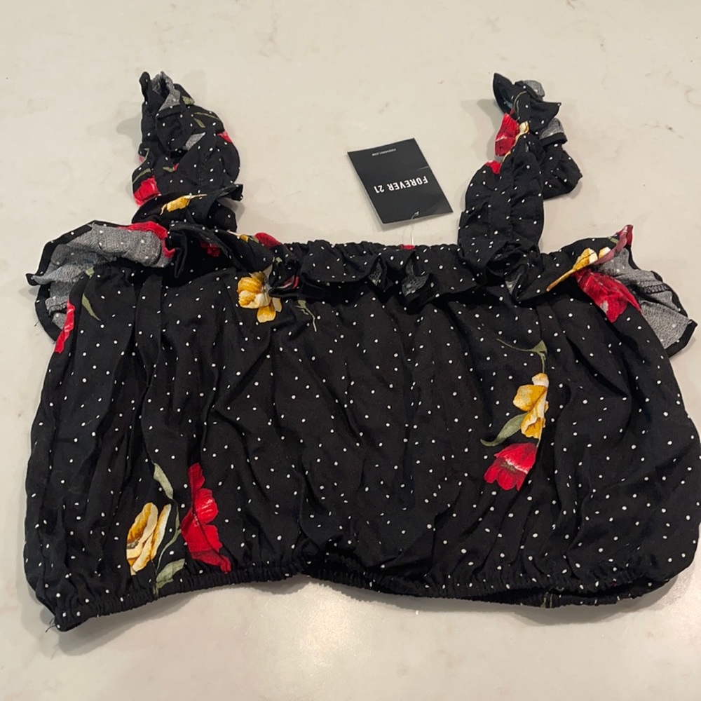 Floral Forever 21 Crop
